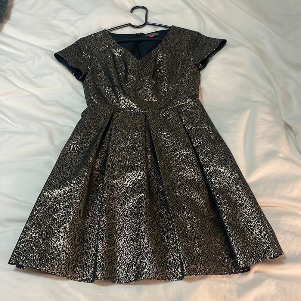 Charming Charlie Black and Gold Dress